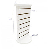 2 Sided Slatwall Counter Spinner White Display Rack Souvenior Stand Gift Display