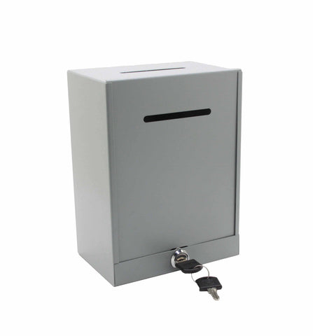 Classic Metal Box,Secure Collection Box,Ticket Box,Easy Wall Mount 15610