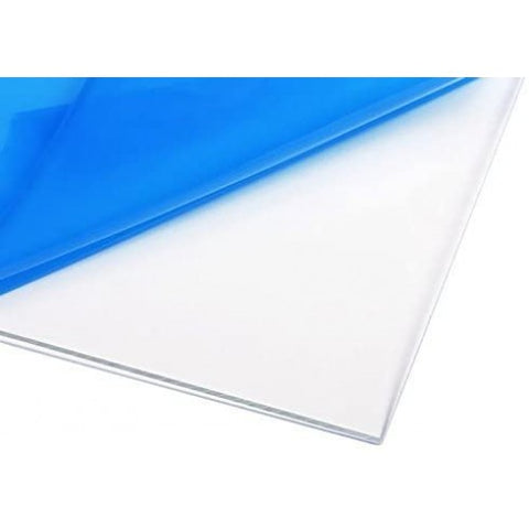 FixtureDisplays® 10X10 Nominal 1/8 Inch (3mm) Cast Clear Acrylic Sheet Plexiglass Cover Shelf Tabletop Saw Cut Edge 15643-10X10