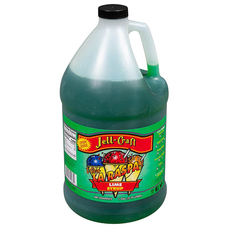Snow Cone Syrup Shaved Ice - Eight Flavors, 1 Gallon Jug 15680-Lime
