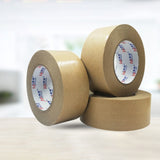 3" Wide Self Adhesive Reinforced Kraft Paper Box Sealing Tape Packing 164' Long 15724