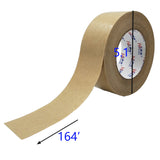 3" Wide Self Adhesive Reinforced Kraft Paper Box Sealing Tape Packing 164' Long 15724