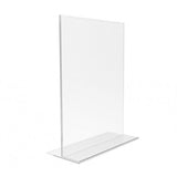 4X6" Picture Frame Promotional Sign Holder Counter Top Display Clear Acrylic Transparent Marketing Promotional Desert Beverage 15885-22PK
