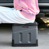 Portable Toilet Adult Foldable Camping Mobile Porta Potty Travel RV Car Van Bag 15928