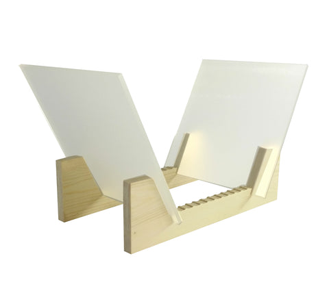 Vinyl Record Storage 25 Album Display Holder LP Organizer Tabletop LP Stand