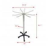 Lead Apron Rack MRI X Ray Protective Cover Mobile Rack Wheels Stainless Steel