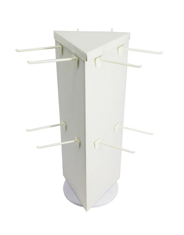 Corrugated Cardboard Socks Display Rotating Peg Hook Display Coutertop Display