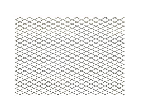 FixtureDisplays Steel Expanded Metal Mesh Sheet 3.3 feet x 7.7 feet, Ships in a Roll, Great for BBQ Grill, Window Well, Fence 18112