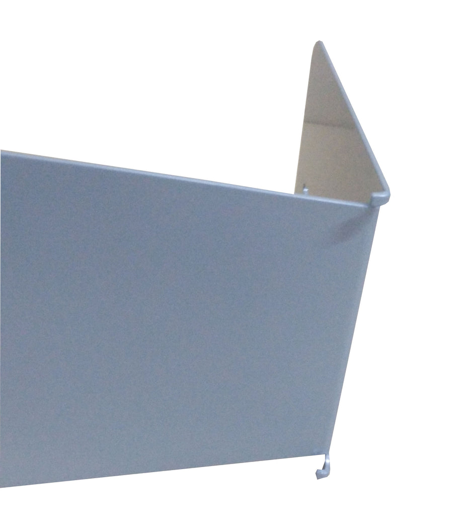 FixtureDisplays® Large Silver Hidden Bookshelf Conceal Floating Booksh