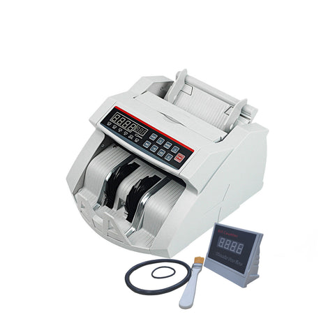 BILL COUNTER MONEY CASH BANKNOTE MACHINE COUNT CURRENCY W/ COUNTERFEIT DETECTION