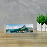12X3.5" Acrylic Sign Holder Picture Frame Film Strip Display Name LED Backlit 18610+18612