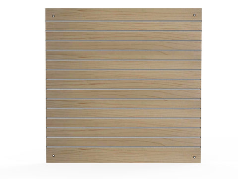 Slatwall Panel Oak 48X48 (4x4') Aluminum Channels Wall Display Merchandising