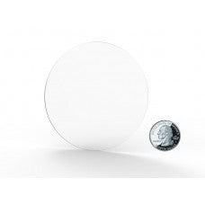 3PK 4 Clear Acrylic Plexiglass Lucite Circle Round Disc, 1/8 Thick