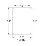 Acrylic picture frame 4 x 6" with Standoff Hardware Photo Holder 19007
