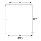 Acrylic picture frame 8 x 10" with Standoff Hardware Photo Holder 19009