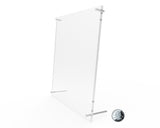 Acrylic picture frame 8 x 10" with Standoff Hardware Photo Holder 19009