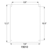 Acrylic picture frame 8.5 x 11" with Standoff Hardware Photo Holder 19010