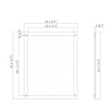 FixtureDisplays? 8.5 X 11 Modern Acrylic Picture Frame with Standoff Hardware 19010+10239