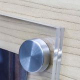 FixtureDisplays? 8.5 X 11 Modern Acrylic Picture Frame with Standoff Hardware 19010+10239