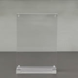 FixtureDisplays® 4X6" Clear Acrylic Picture Frame Magnetic Sign Holder Menu Holder 4.9 X 7.3 X 2" 19034