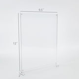 8.5X11 Clear Acrylic Picture Frame Magnetic Sign Holder Letter Portrait Vertical 19039