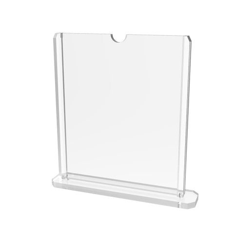8 x 10 Table Tent Acrylic Sign Holder, Double sided, Top Insert Clear 19075