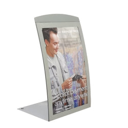 5.5 x 8.5 Sign Holder Tabletop Magnetic Lens Curved Picture Frame Menu Sale 19122