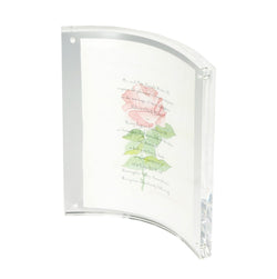 4 x 6 Magnetic Picture Frame for Tabletop, Curved Box   Clear Acrylic 19188