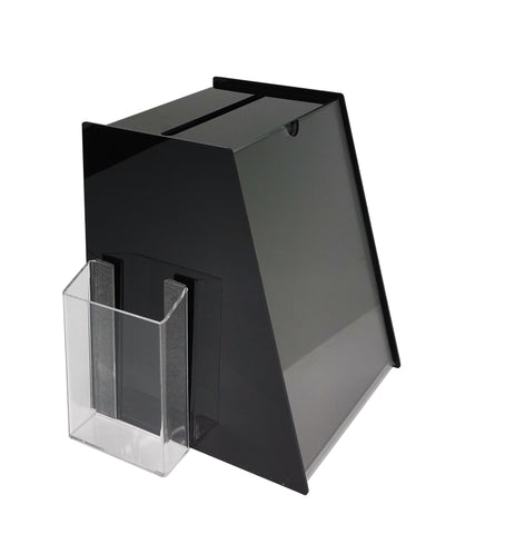 Clear Acrylic Ballot Box Dnation Box Tip Sales Lead Box Collection Sign Holder