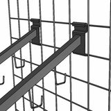 2x6' (2 2X3 Panels) Gridwall Display + 4 Waterfall Hangers Easy Store/Travel  19351