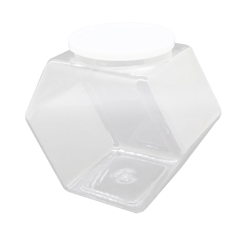1 Gallon Plastic Candy Bin w/ Lift Off Lid Clear 19485 1PK