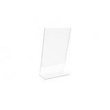 FixtureDisplays® 24PK 4 x 6" Clear Acrylic Sign Holder with Slant Back Design Portrait, Vertical Picture Frame 19780-4X6-24PK