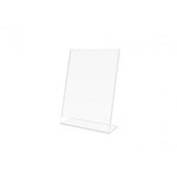 FixtureDisplays® 24PK 5 x 7" Clear Acrylic Sign Holder with Slant Back Design Portrait, Vertical Picture Frame 19780-5X7-CLEAR-24PK