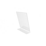 FixtureDisplays® 1PK 8.5 x 11" Clear Acrylic Sign Holder with Slant Back Design Portrait, Vertical Picture Frame 19780-8.5X11-1PK