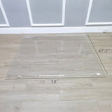 4X5' (47X59") PVC Clear Floor Mat Rolling Chair Hardwood Protector Home Office 22124