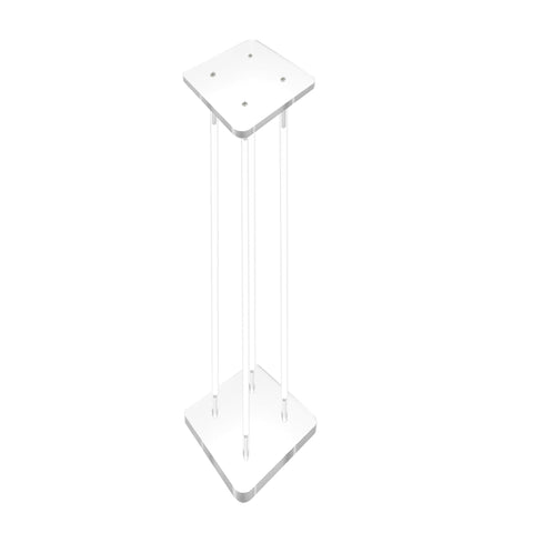 9X9X30 Clear Riser Acrylic Transparent Plexiglass Pedestal Table Display Podium 2X10136-9X9+4X10134-30