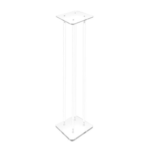 9X9X36 Clear Riser Acrylic Transparent Plexiglass Pedestal Table Display Podium 2X10136-9X9+4X10135-36