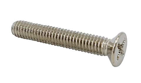 100PK M3.5 X 30mm Pitch 0.6mm Phillips Flat Head Machine Screw (Countersunk)