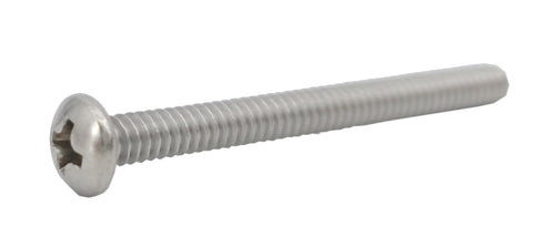 6 32*1 1/2 100PK Machine Screws English Pan Head Philips Drive Cross Stainle