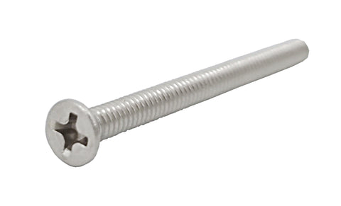 6 32*1 7/8 100PK Machine Screws English Flat Head Philips Drive Cross Stainl