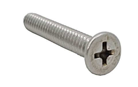 10 24*1 1/4 100PK Machine Screws English Flat Head Philips Drive Cross Stain