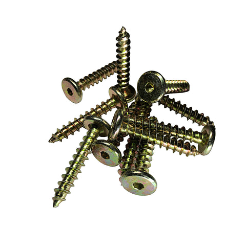 10PK M6X38 pitch 1.00mm Hex Socket Self Tapping Wood Screw Head Diameter 13MM Use 4MM Allen