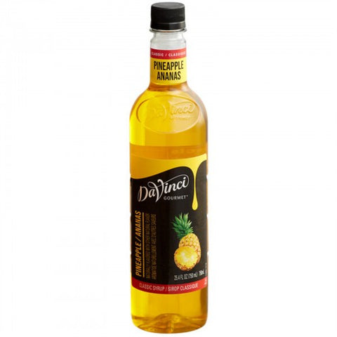 DaVinci Gourmet Classic Pineapple Flavoring / Fruit Syrup 750 mL WS-999SYP4PINAP
