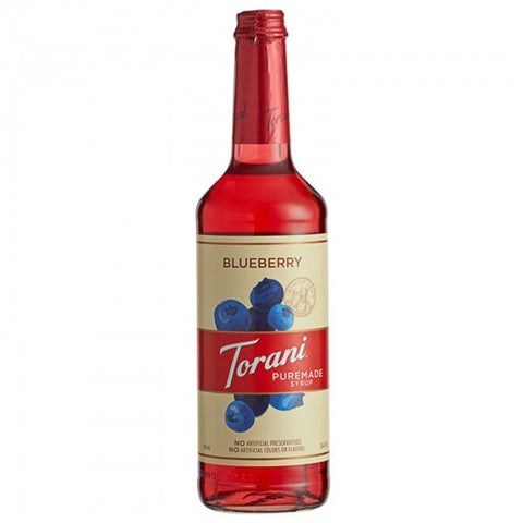 Torani Puremade Blueberry Flavoring Syrup 750 mL WS-880602402