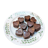 10-PIECE 2.3 OZ CHOCOLATE GOURMET HOMEMADE SNACK WITH NUTS  FRAME HEART SHAPE CHOCOLATE-FRAMEHEART