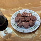 10-PIECE 3 OZ CHOCOLATE GOURMET HOMEMADE SNACK WITH NUTS GIFTBOX SHAPE CHOCOLATE-GIFTBOX