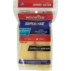 Wooster RR300 4-1/2 x 3/8 Nap Super/Fab Jumbo-Koter Mini Roller Cover (2pk)