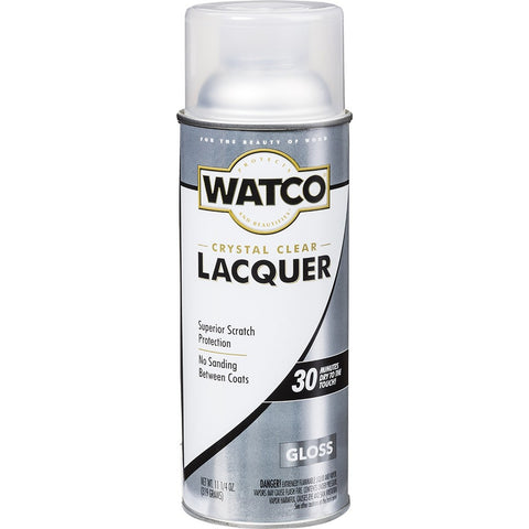 Watco 63081 11.25oz Gloss Clear Lacquer Wood Finish Spray Paint-1PK