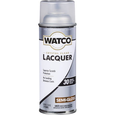 Watco 63181 11.25oz Semi-Gloss Clear Lacquer Wood Finish Spray Paint-1PK