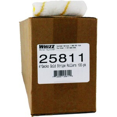 Whizz 25811 4 Gold Stripe Acrylic 1/2 Nap Mini Roller Bulk Pk 1/100